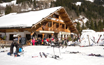 Station de ski La Clusaz, massif des Aravis Haute-Savoie